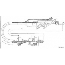 11.3013 CABOR Трос, управление сцеплением