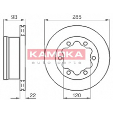 103382 KAMOKA Тормозной диск