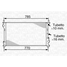 350213918000 MAGNETI MARELLI Радиатор, охлаждение двигателя