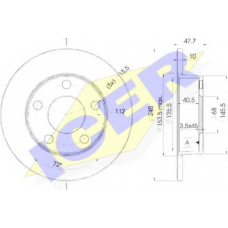 78BD2746-2 ICER Тормозной диск