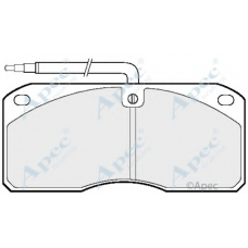PAD824 APEC Комплект тормозных колодок, дисковый тормоз
