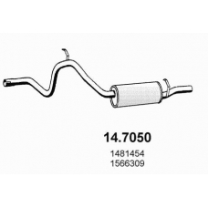 14.7050 ASSO Глушитель выхлопных газов конечный