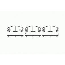 0771 32 KAWE Комплект тормозных колодок, дисковый тормоз