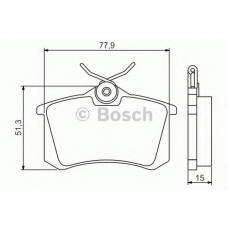 0 986 495 226 BOSCH Комплект тормозных колодок, дисковый тормоз