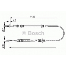 1 987 477 670 BOSCH Трос, стояночная тормозная система