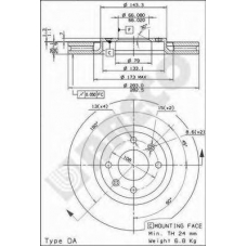 BS 8535 BRECO Тормозной диск