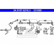24.5157-0218.3 ATE Тормозной шланг