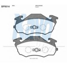 BP-8014 KAVO PARTS Комплект тормозных колодок, дисковый тормоз