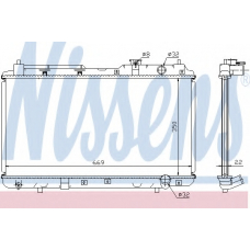 68101A NISSENS Радиатор, охлаждение двигателя