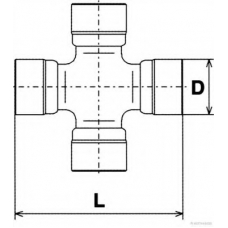 J2926004 HERTH+BUSS JAKOPARTS Шарнир, продольный вал