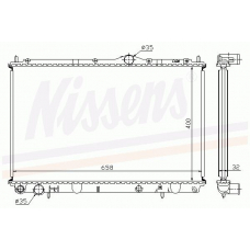62858A NISSENS Радиатор, охлаждение двигателя