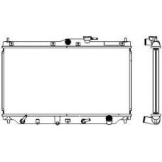2212-1001 SAKURA  Automotive Радиатор, охлаждение двигателя