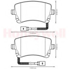 573225B BENDIX Комплект тормозных колодок, дисковый тормоз