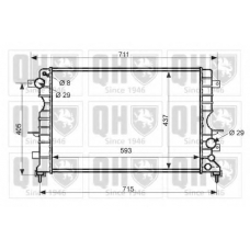 QER2421 QUINTON HAZELL Радиатор, охлаждение двигателя