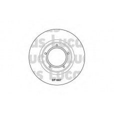 DF1667 TRW Тормозной диск