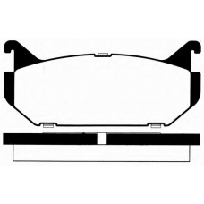 J PP-307AF JAPANPARTS Комплект тормозных колодок, дисковый тормоз