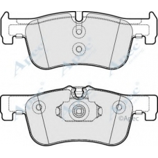 PAD1876 APEC Комплект тормозных колодок, дисковый тормоз