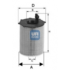 25.037.00 UFI Масляный фильтр