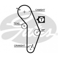 5350XS GATES Ремень ГРМ