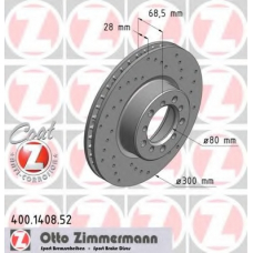 400.1408.52 ZIMMERMANN Тормозной диск