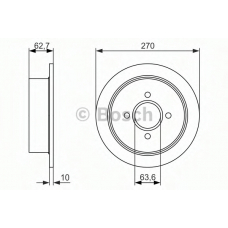 0 986 479 897 BOSCH Тормозной диск