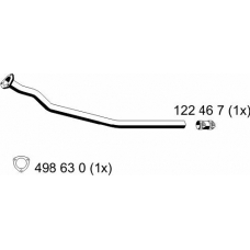 243445 ERNST Труба выхлопного газа