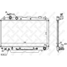 10-25185-SX STELLOX Радиатор, охлаждение двигателя