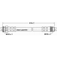 FBH6903 FIRST LINE Тормозной шланг