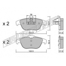 682.0 TRUSTING Комплект тормозных колодок, дисковый тормоз