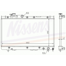 64777 NISSENS Радиатор, охлаждение двигателя