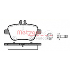 1477.00 METZGER Комплект тормозных колодок, дисковый тормоз