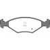 BPA0281.02 OPEN PARTS Комплект тормозных колодок, дисковый тормоз