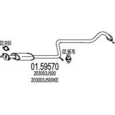 01.59570 MTS Средний глушитель выхлопных газов