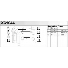 XC1044 QUINTON HAZELL Комплект проводов зажигания