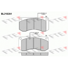 BL2182A1 FTE Комплект тормозных колодок, дисковый тормоз