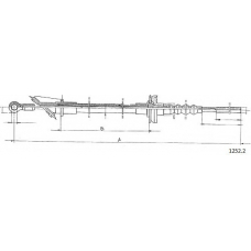 1252.2 CABOR Трос, управление сцеплением