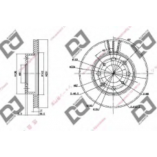 BD1545 DJ PARTS Тормозной диск