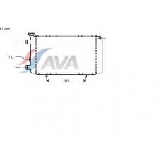 RT2066 AVA Радиатор, охлаждение двигателя