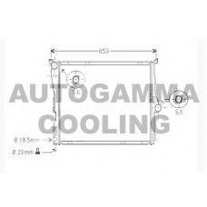 104502 AUTOGAMMA Радиатор, охлаждение двигателя