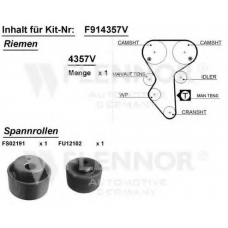 F904316V FLENNOR Комплект ремня грм