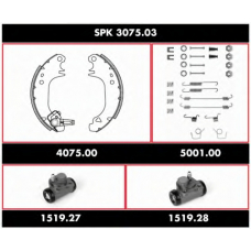 SPK 3075.03 ROADHOUSE Комплект тормозов, барабанный тормозной механизм