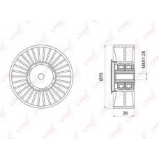 PB5035 LYNX Ролик натяжной