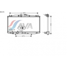 HD2170 AVA Радиатор, охлаждение двигателя