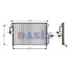 152010N AKS DASIS Конденсатор, кондиционер
