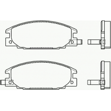 MDB1421 MINTEX Комплект тормозных колодок, дисковый тормоз