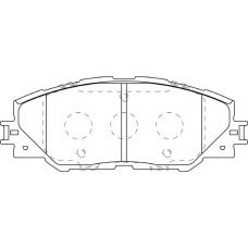 FD7380A NECTO Комплект тормозных колодок, дисковый тормоз