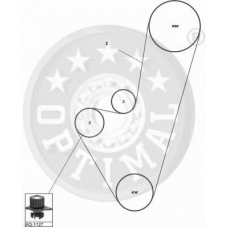 SK-1354 OPTIMAL Комплект ремня грм