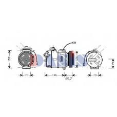 858060N AKS DASIS Компрессор, кондиционер