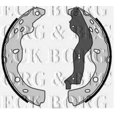 BBS6377 BORG & BECK Комплект тормозных колодок