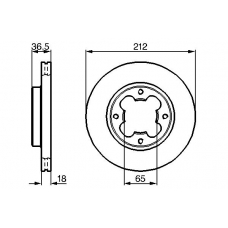 0 986 478 392 BOSCH Тормозной диск